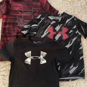 3-ALL 3 $17 Boys size medium Under armour athletic t shirts